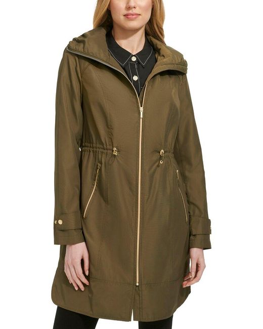 Cole Haan Green Travel Packable Rain Jacket