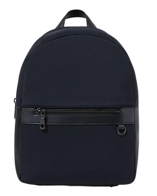 Reiss Blue Drew Neoprene Backpack for men