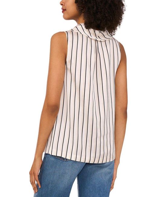 Vince Camuto Blue Cowl Neck Blouse