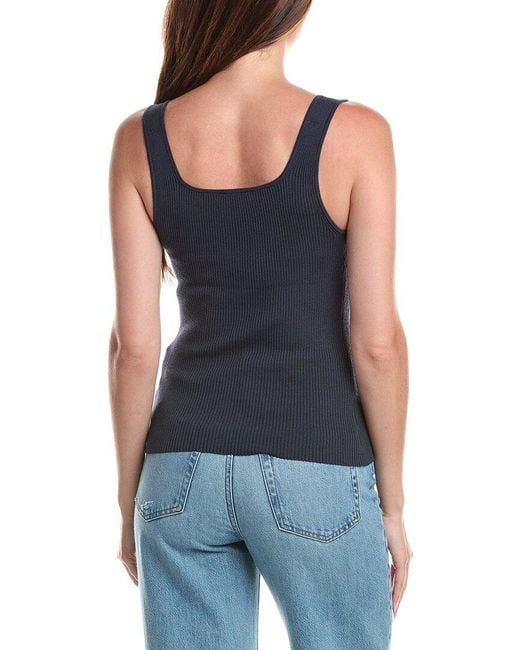 Splendid Blue Ribbed Sweater Tank