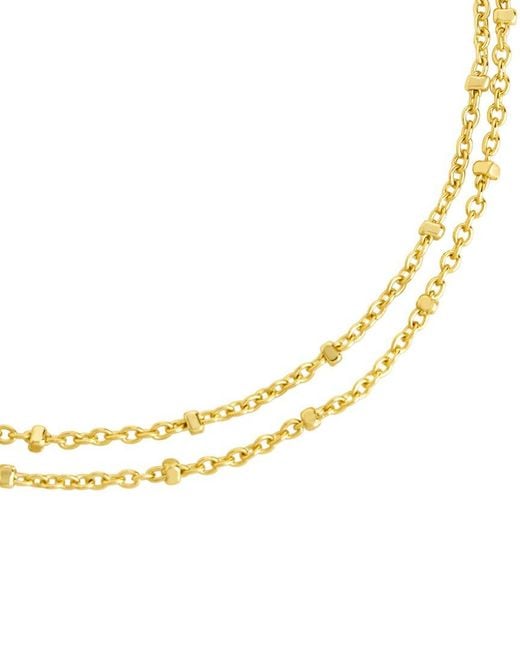 Sterling Forever Metallic 14K Plated Alison Anklet