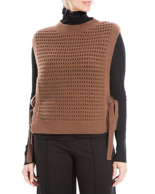 Max Studio Brown Sweater Vest