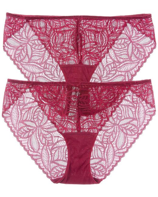 DKNY Pink 2Pk Deco Lace Bikini