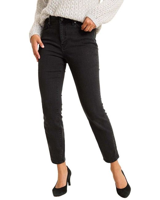 Tommy Bahama Black Sparkle High-Rise Ankle Skinny Jean