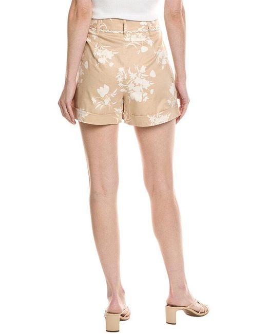 Cece Natural Belted High-Waist Short