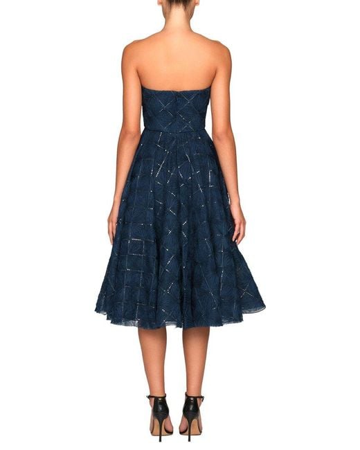 THEIA Blue Anna Cocktail Dress