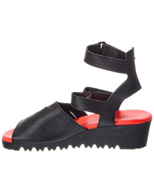 Arche Red Balawa Leather Sandal