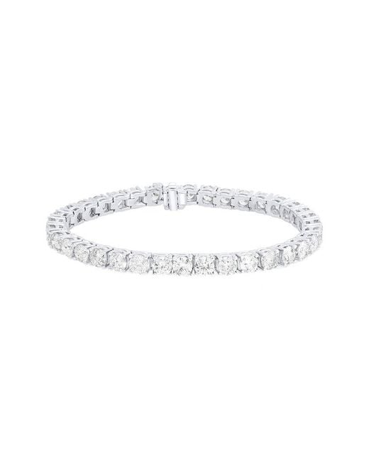 Diana M White 14K 8.20 Ct. Tw. Diamond Tennis Bracelet
