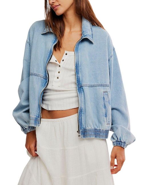 Free People Blue Birdie Jacket