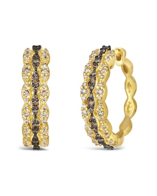 Le Vian Metallic Honey And Chocolate 14k 0.84 Ct. Tw. Diamond Earrings