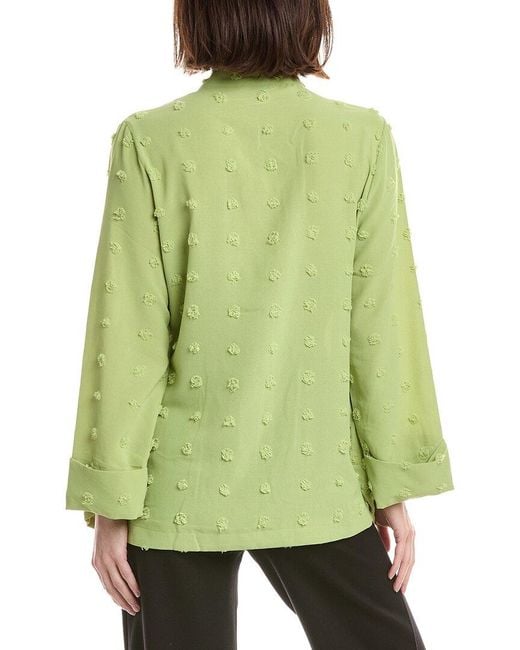 Lemon Grass Green Front Buttoned Jacket