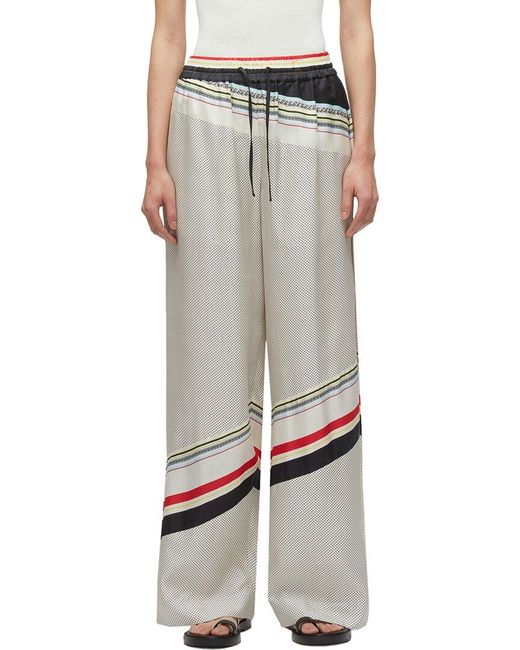 3.1 Phillip Lim Gray Ny Liberty Silk Pajama Pant