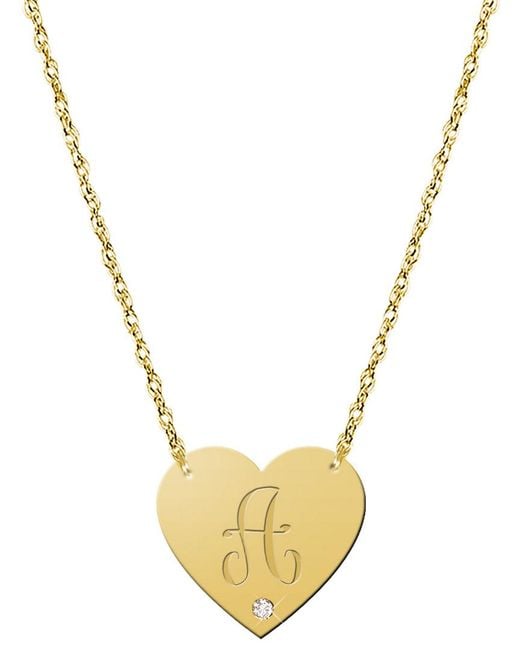 Jane Basch Metallic 22k Over Silver Diamond Initial Necklace