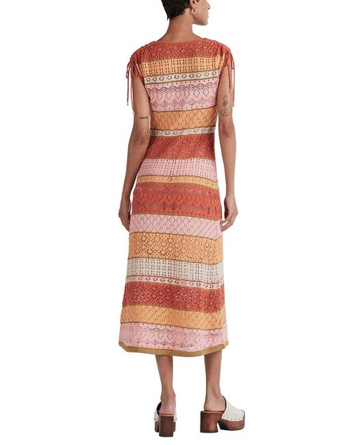 10 Crosby Derek Lam Pink Octavia Sleeveless Linen-blend Dress