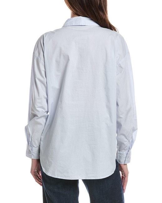 Z Supply Gray Elevated Poplin Shirt