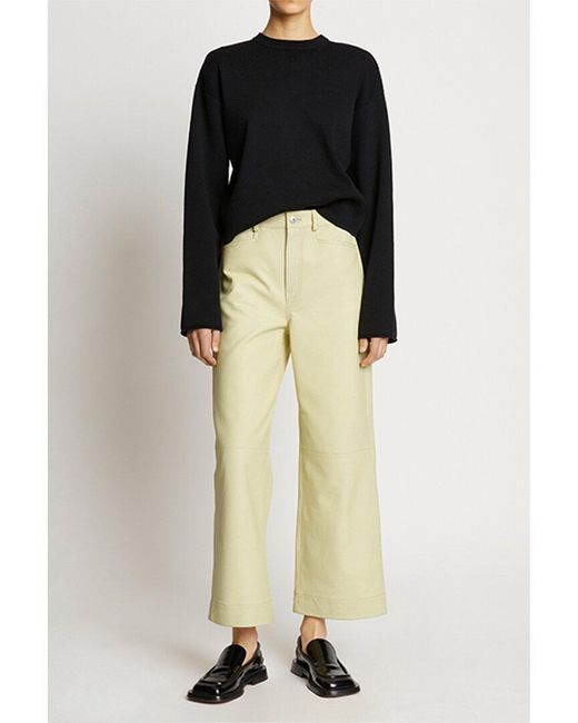 Proenza Schouler Yellow Leather Culotte