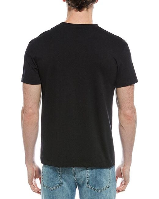 Valentino Black Stitched T-Shirt for men