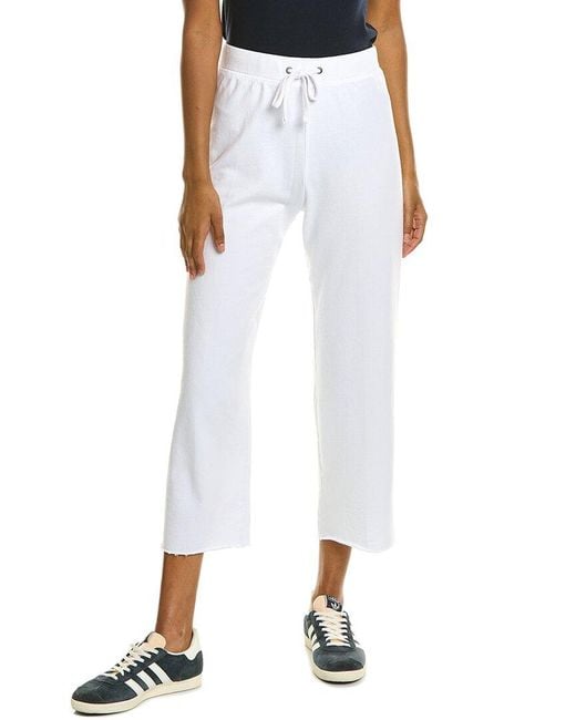 James Perse White French Terry Sweatpant
