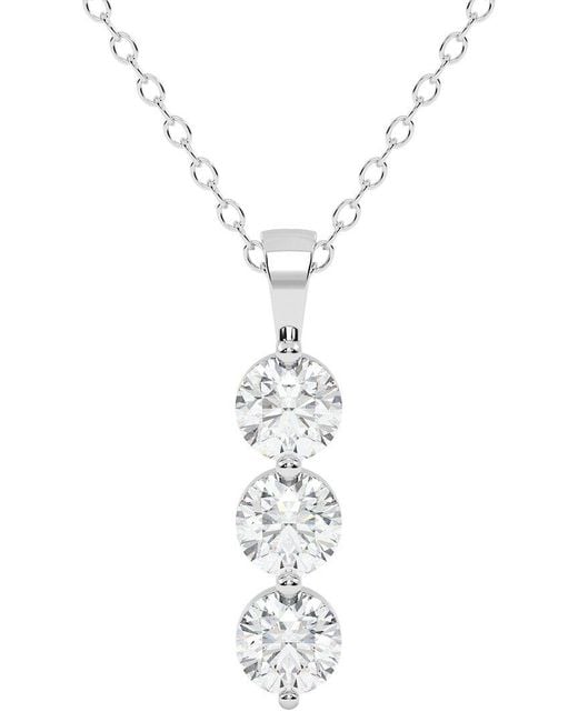 Diamond Select Cuts White 14K 2.00 Ct. Tw. Diamond Pendant Necklace