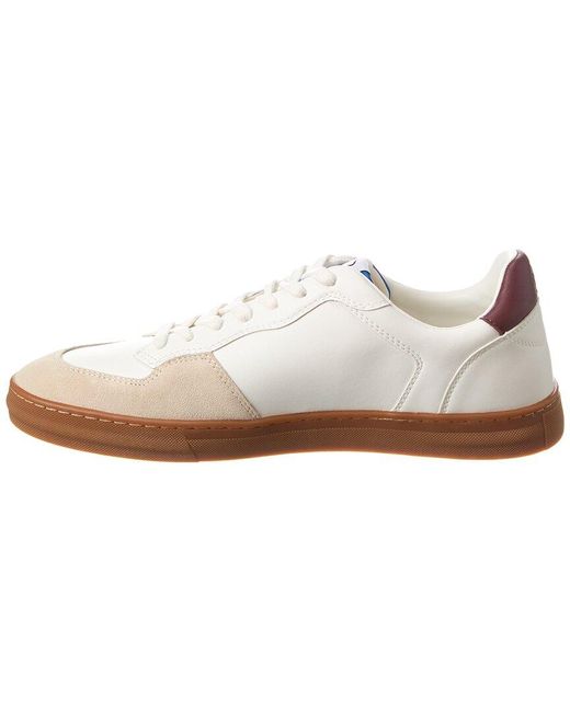 Ted Baker White Barkerl Leather & Suede Sneaker for men