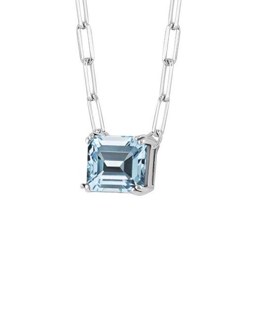 Gemstones Blue 0.48 Ct. Tw. Topaz Pendant Necklace