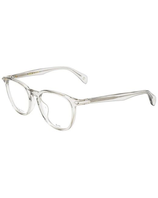 Rag & Bone White Rnb7028 50Mm Optical Frames