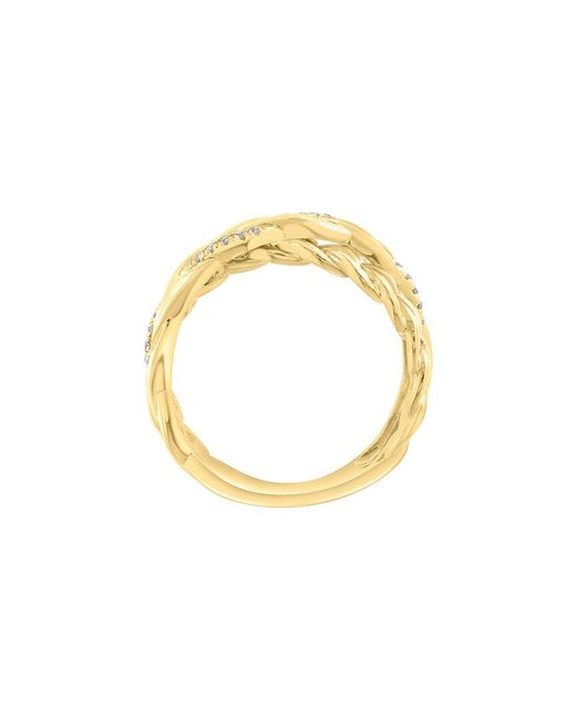 Effy Fine Jewelry Metallic 14K 0.10 Ct. Tw. Diamond Ring