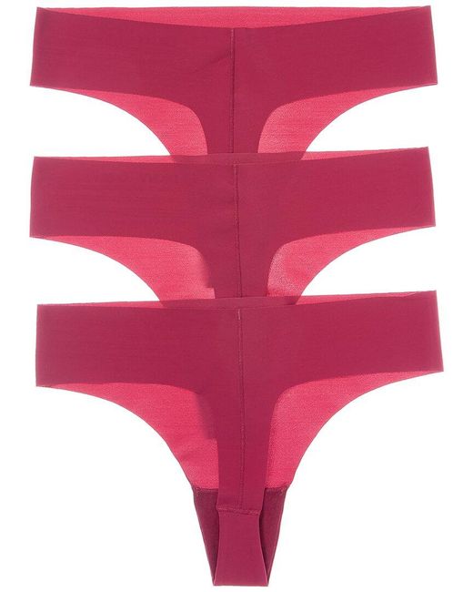DKNY Pink 3Pk Litewear Cut Anywhere Thong