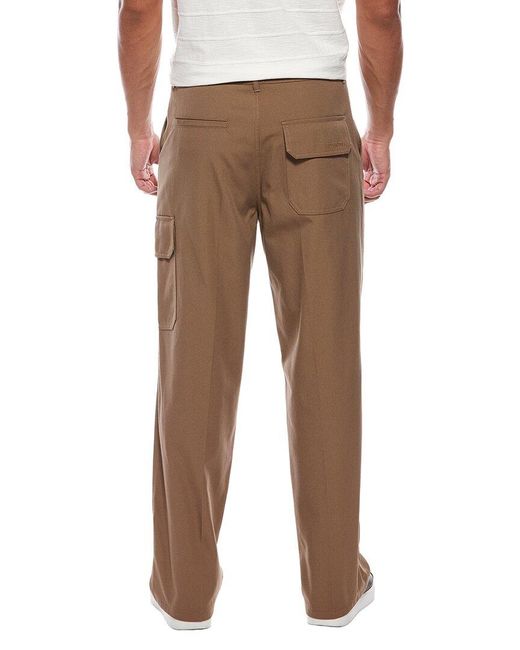 Valentino Brown Embroidered Uniform Trouser for men