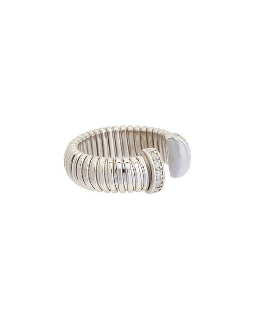 Meshmerise White 18K Over 0.10 Ct. Tw. Diamond Ring