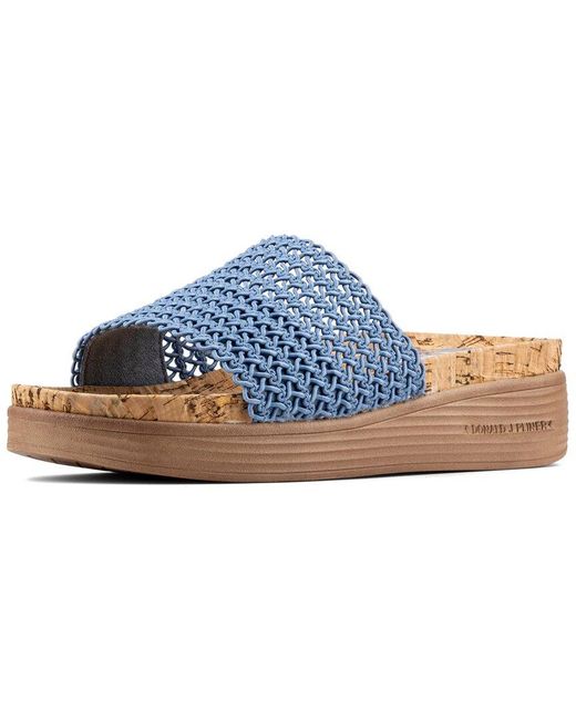 Donald J Pliner Blue Frou Sandal