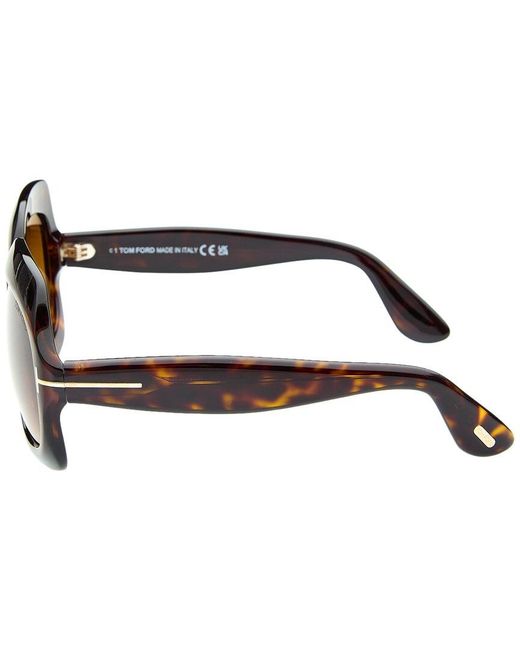 Tom Ford Brown Ren 60Mm Sunglasses