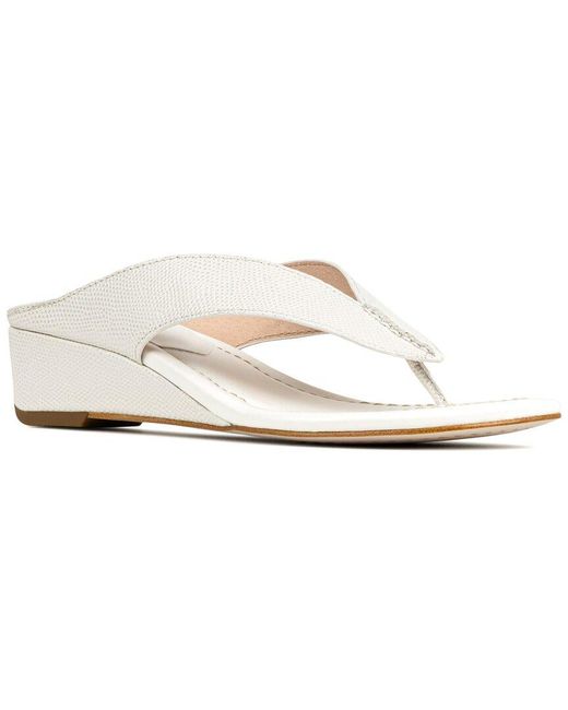 Donald J Pliner White Vylette Leather Sandal