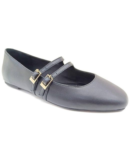 Kenneth Cole Blue Mackenzie Leather Flat