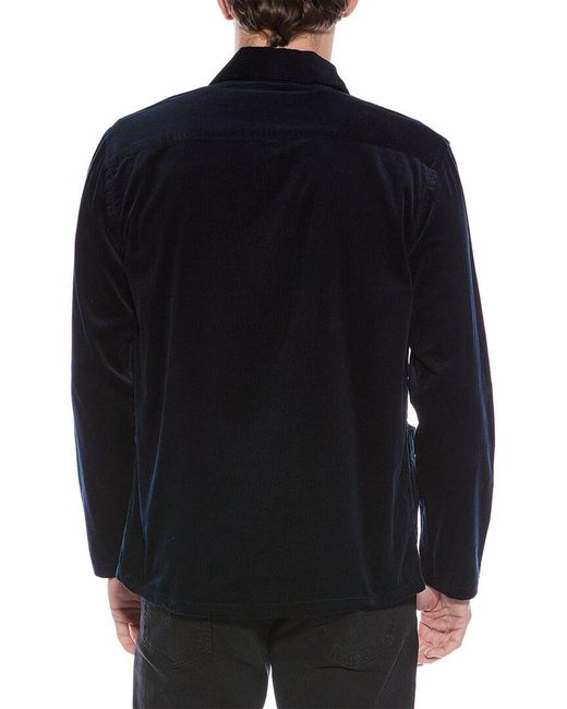 Eton of Sweden Blue Corduroy Overshirt for men