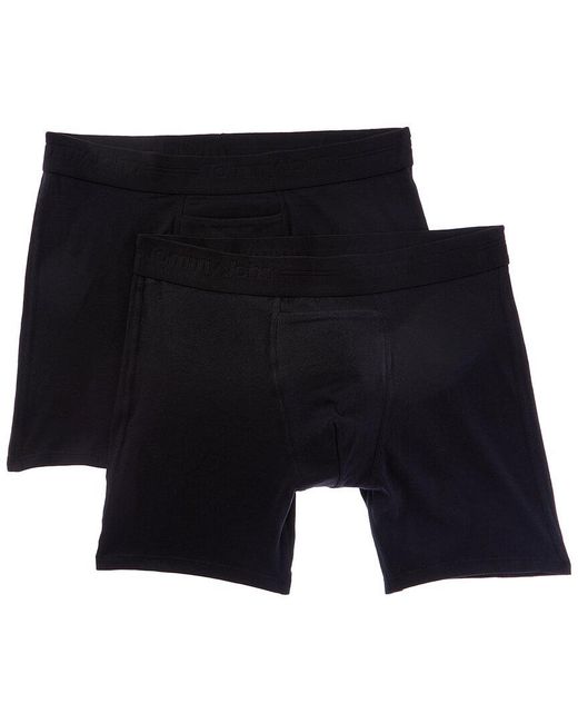 Tommy John Blue 2Pk Cotton Basics Trunk for men