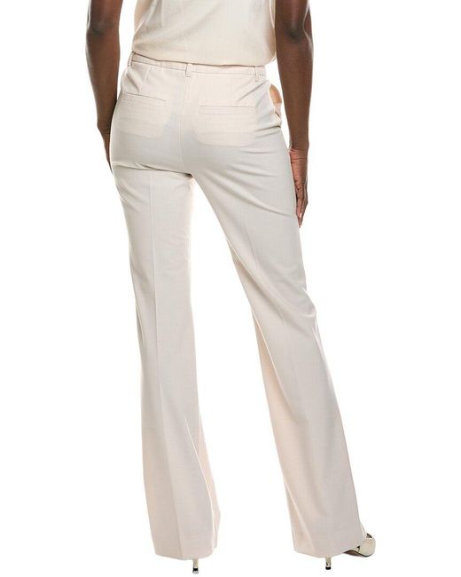 Marella White Iceland Wool-Blend Trouser