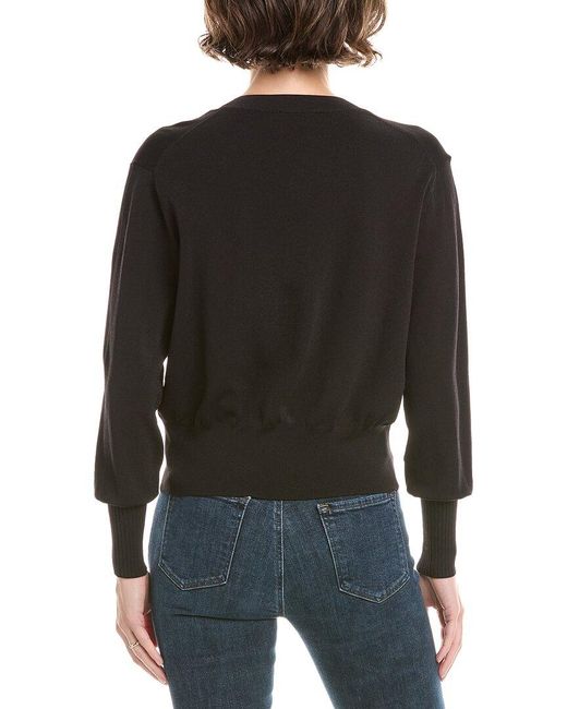 7 For All Mankind Black Classic Fitted Cardigan