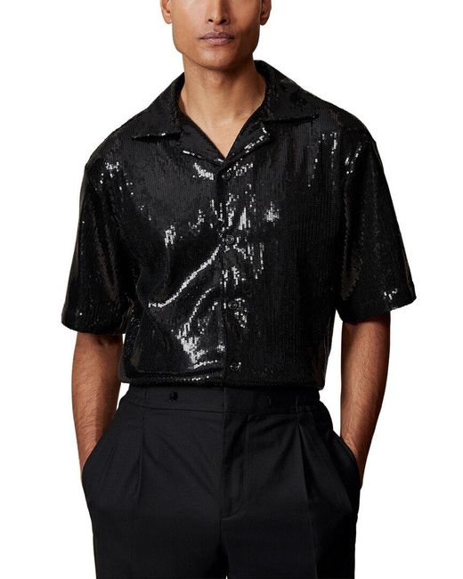 Reiss Black King Casual Shirt for men