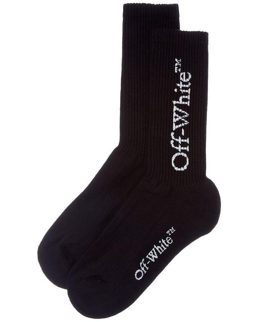 Off-White c/o Virgil Abloh Black Mid Bookish Sock