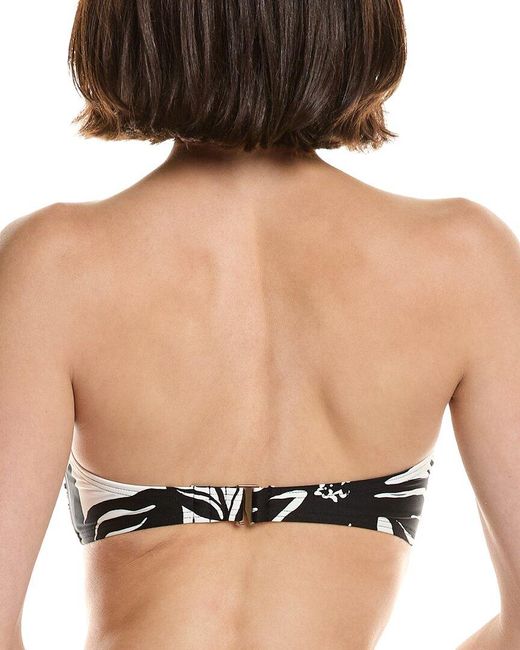 Carmen Marc Valvo Black Bandeau Top