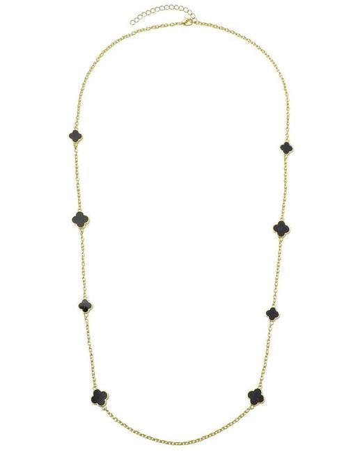 Adornia Multicolor Plated 36In Flower Station Necklace