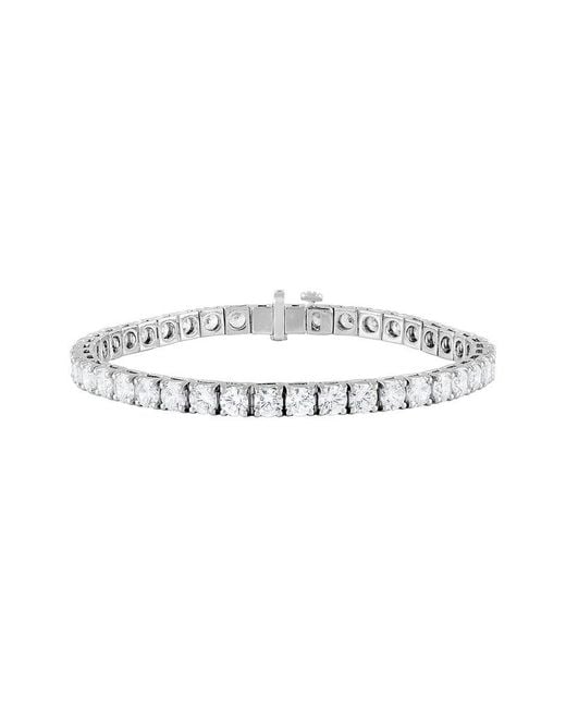 Lab Grown Diamonds White 14K 14.07 Ct. Tw. Lab Grown Diamond Bracelet