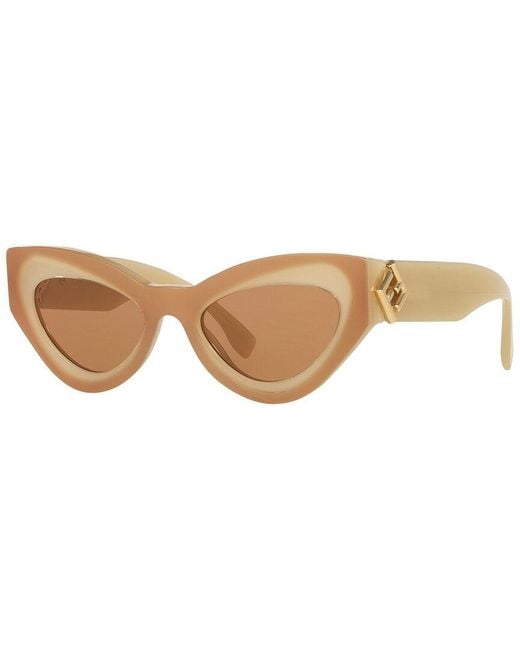 Fendi Natural Fe40146I57E 52Mm Sunglasses