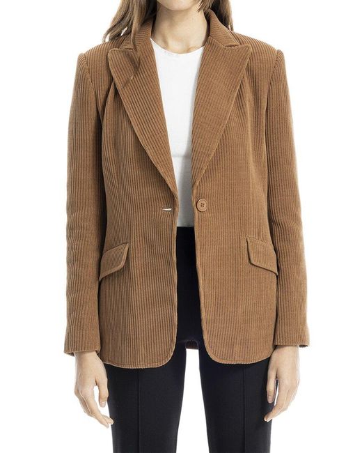 Max Studio Brown Corduroy Blazer