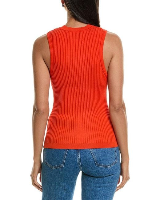 3.1 Phillip Lim Red 3. Phillip Lim Pointelle Rib Tank