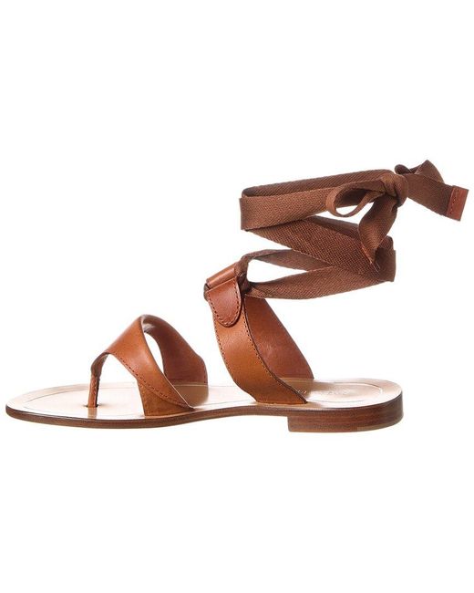 Sarah Flint Brown Grear Leather Sandal