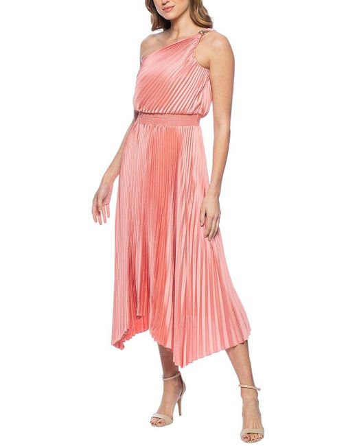Marina Pink Short Solid Dress
