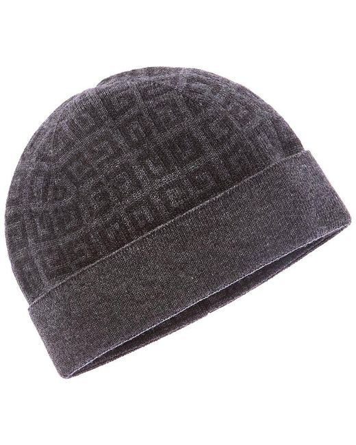 Givenchy Gray Double-Face Wool & Cashmere-Blend Beanie for men