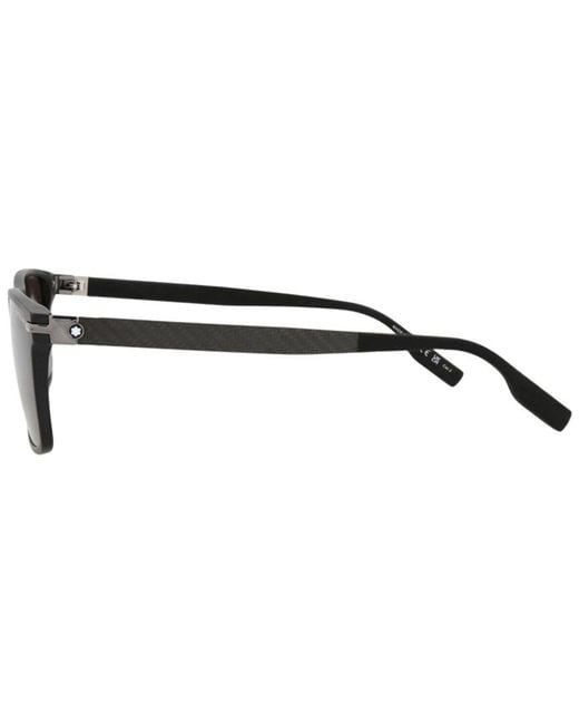 Montblanc Black Mb0249s 59mm Sunglasses for men